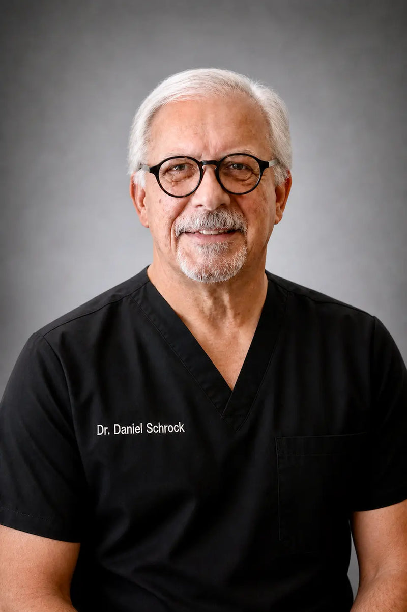 Dr. Daniel Schrock, DC, in his clinic