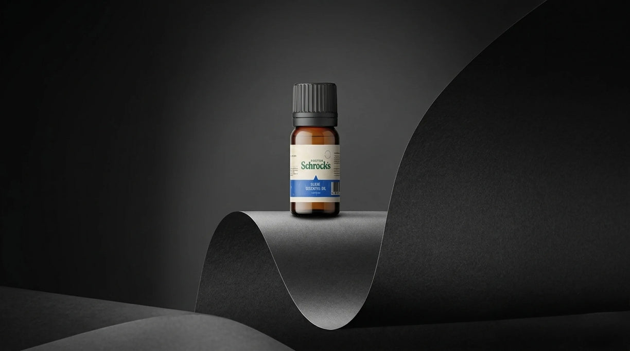 Dr. Schrock's Pure Clove Essential Oil held outside — convenient daily essential oil from Dr. Schrock's